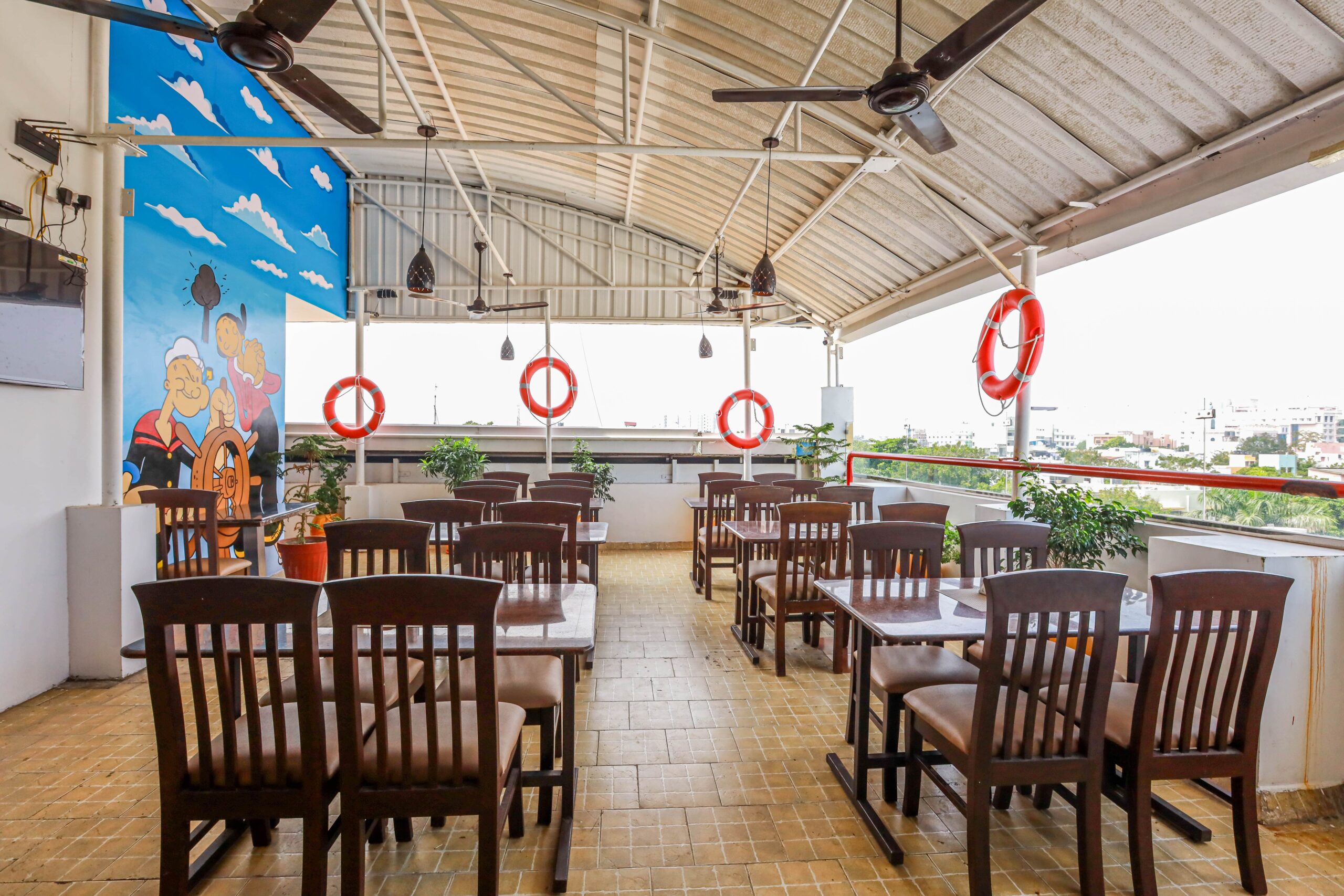 Rooftop Restobar in Pondicherry at Sailors Restopub